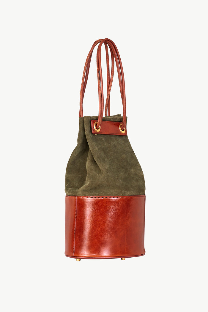giuliva heritage collection Treasure Bag in Suede and Leather