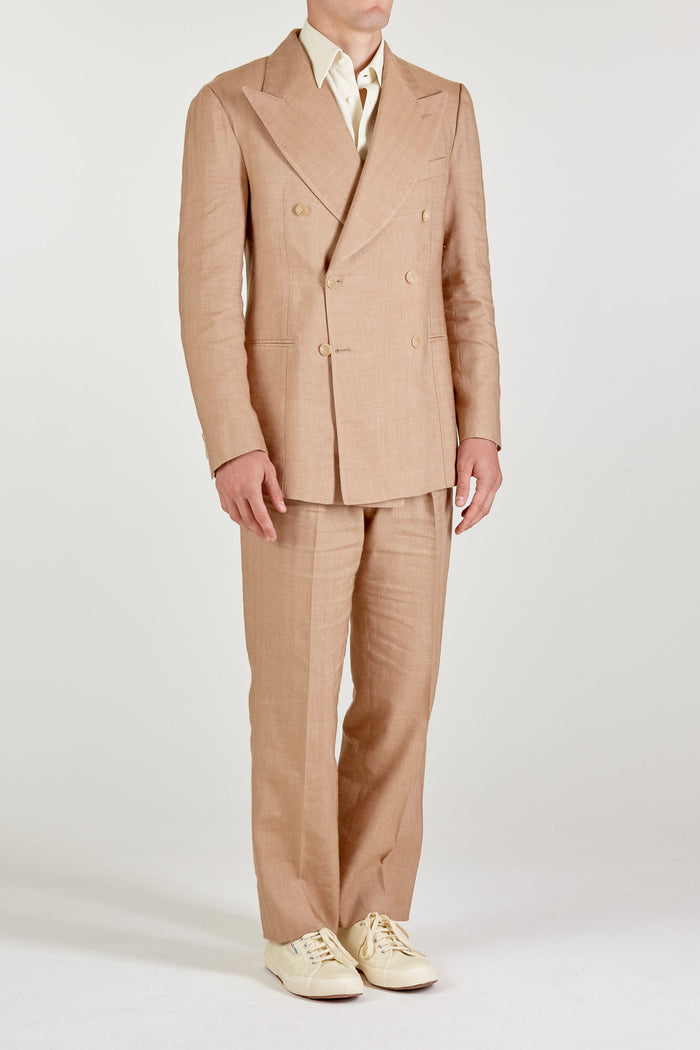 Giuliva Heritage Collection Umberto Trousers In Linen And Alpaca