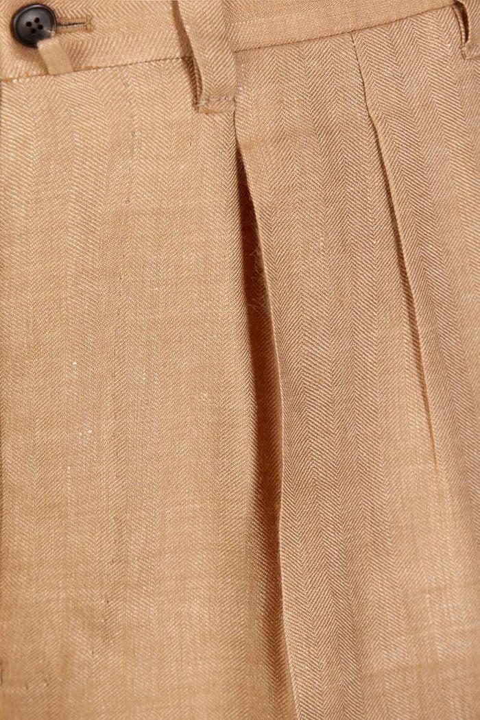 Giuliva Heritage Collection Umberto Trousers In Linen And Alpaca