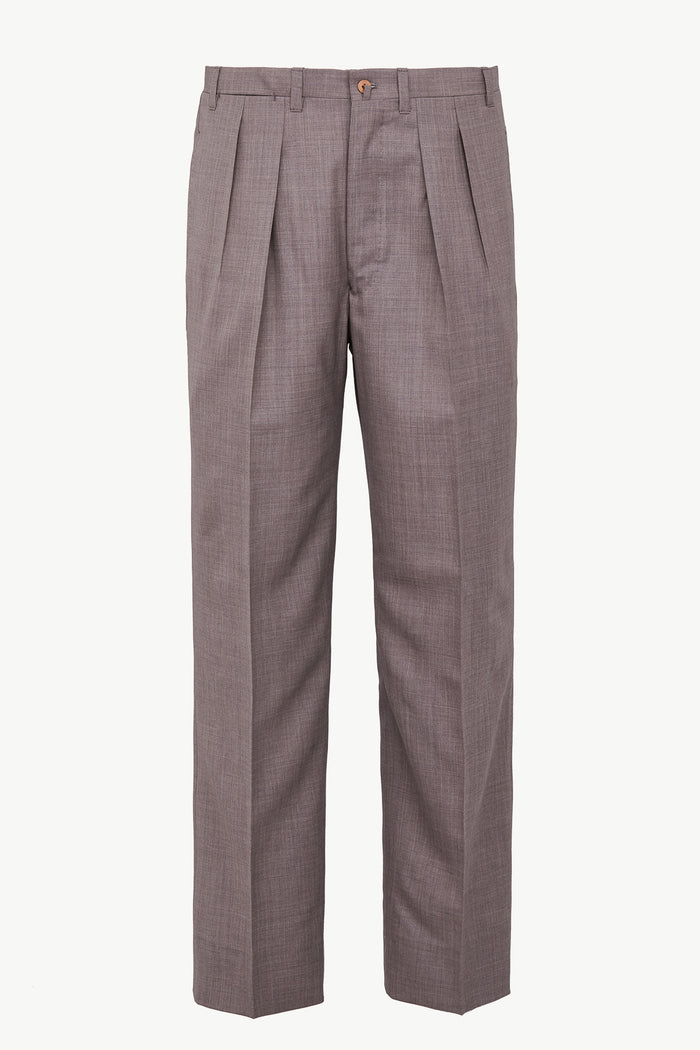 giuliva heritage collection Umberto Trousers in Merino Wool Grisaille
