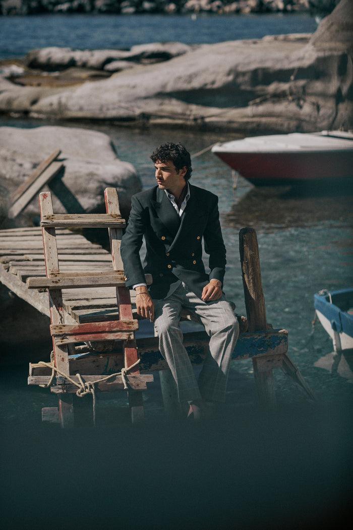 Giuliva Heritage Collection Umberto Trousers In Wool Check