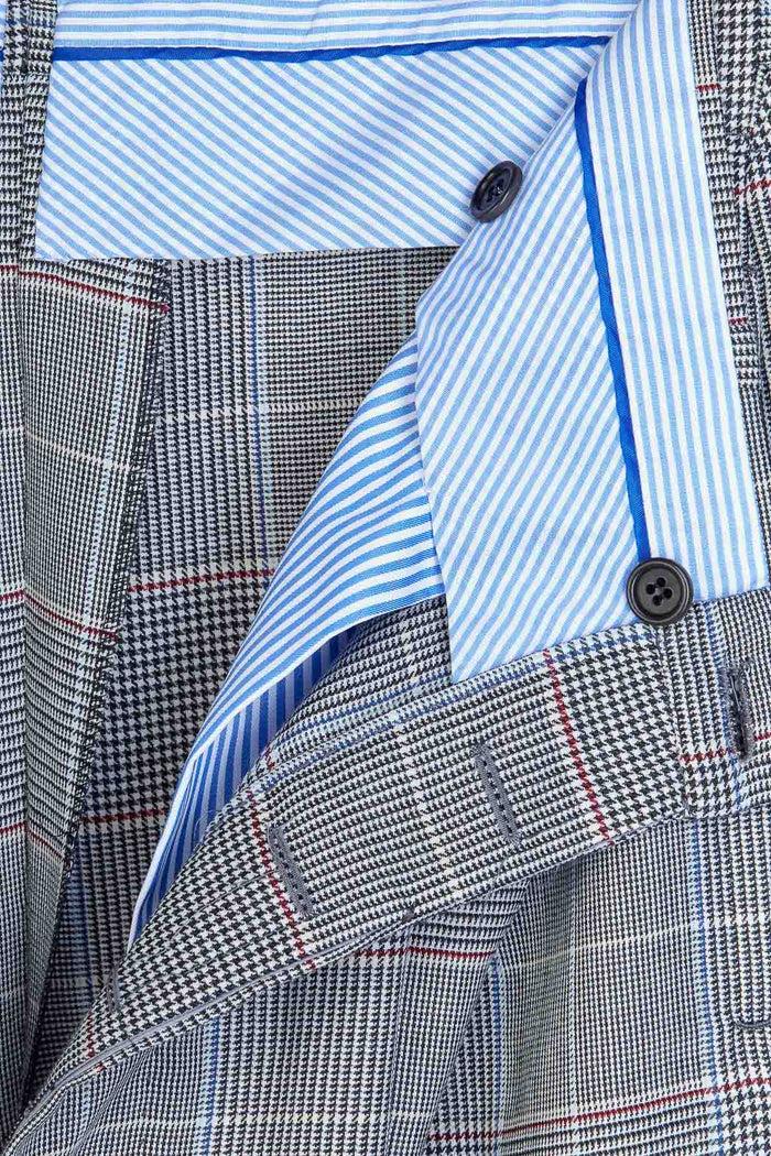 Giuliva Heritage Collection Umberto Trousers In Wool Check