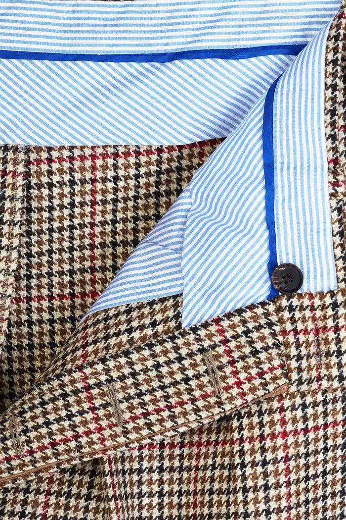 Giuliva Heritage Collection Umberto Trousers In Wool Check