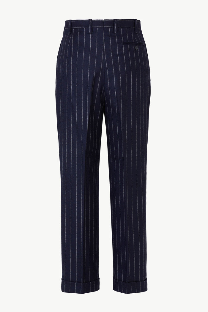 Giuliva Heritage Collection Umberto Trousers In Wool Pinstripe