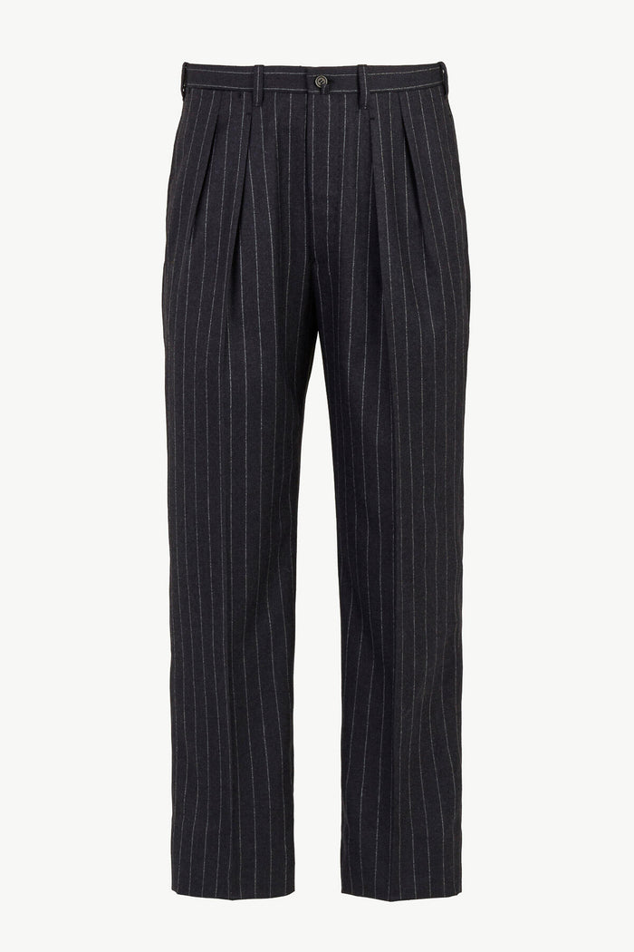 giuliva heritage collection Umberto Trousers in Wool Pinstripe