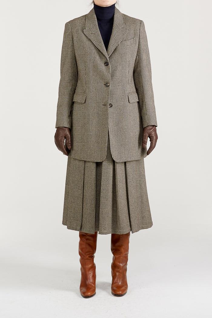 Giuliva Heritage Collection Verena Skirt In Wool Prince Of Wales