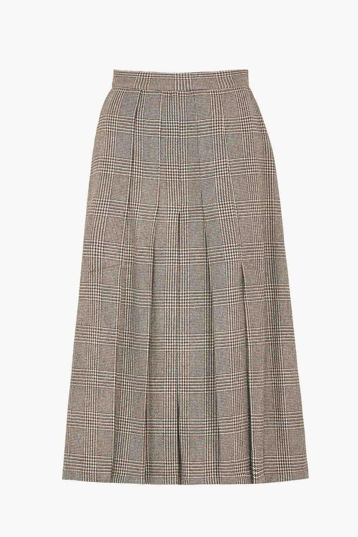 Giuliva Heritage Collection Verena Skirt In Wool Prince Of Wales