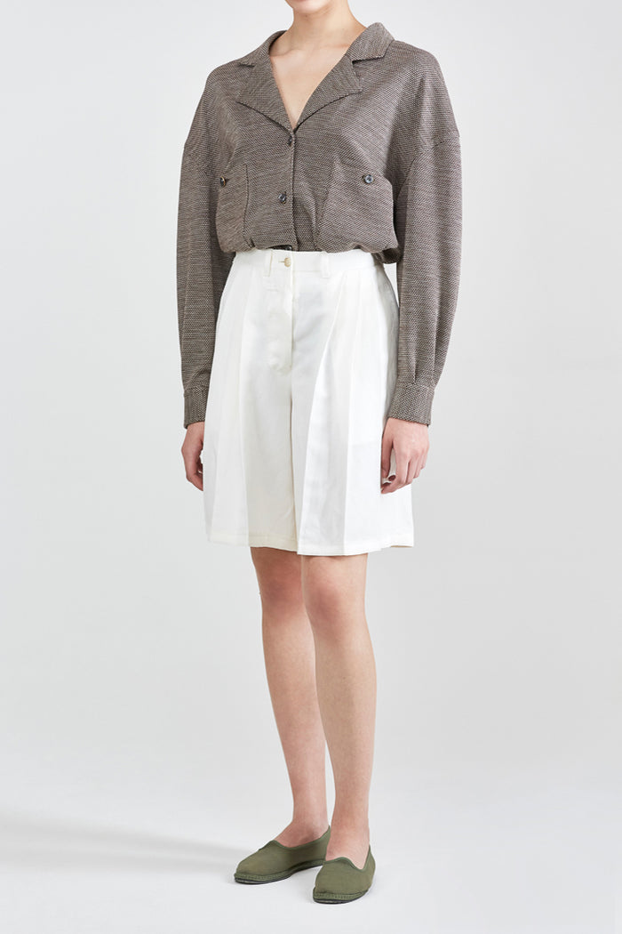 Giuliva Heritage Collection Victoria Bermuda In Linen Silk Blend