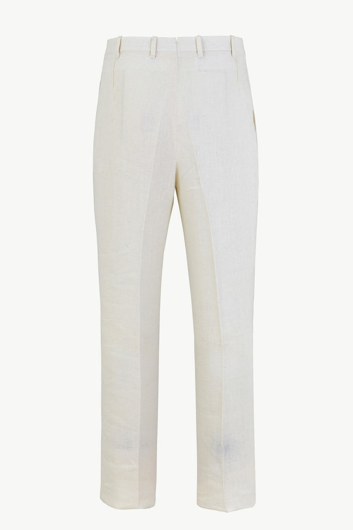 Giuliva Heritage Collection Vito Trousers In Linen Canvas