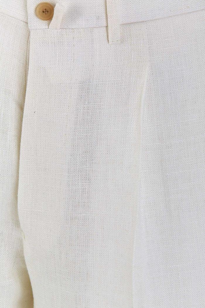 Giuliva Heritage Collection Vito Trousers In Linen Canvas