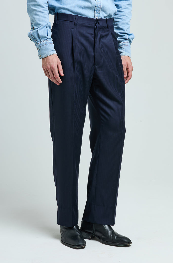 Giuliva Heritage Collection Vito Trousers In Wool Pinstripe