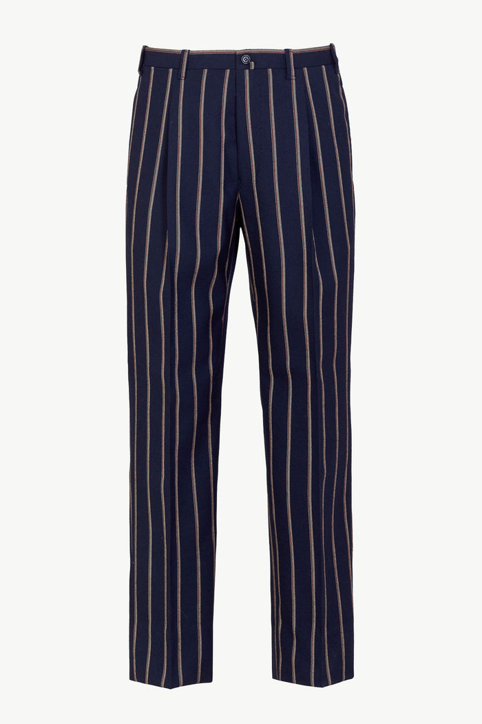giuliva heritage collection Vito Trousers in Wool Pinstripe