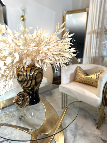 Glam Style 20'' Silk Eucalyptus Leaves Bush Fake Seeded Eucalyptus