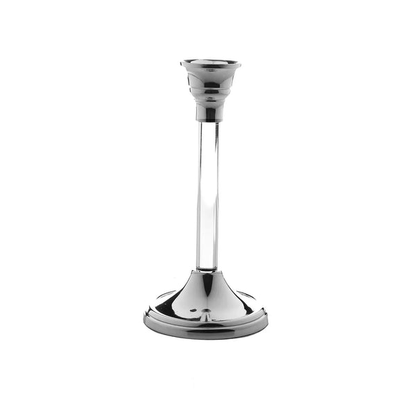 glam style 9.25” Silver Candlestick Acrylic Stem