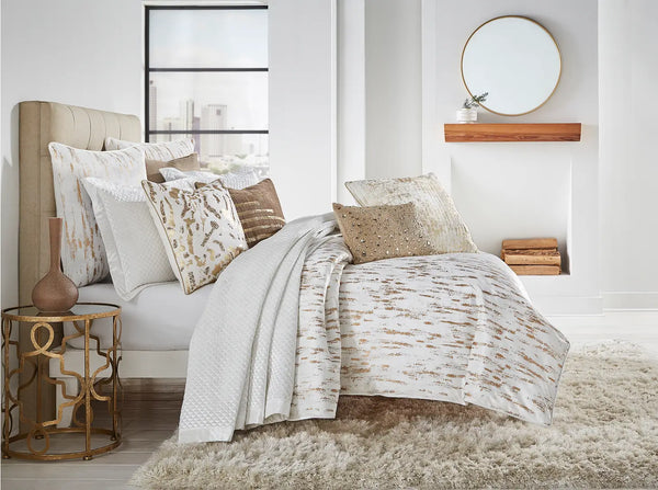 Glam Style Arian White Velvet Duvet Cover