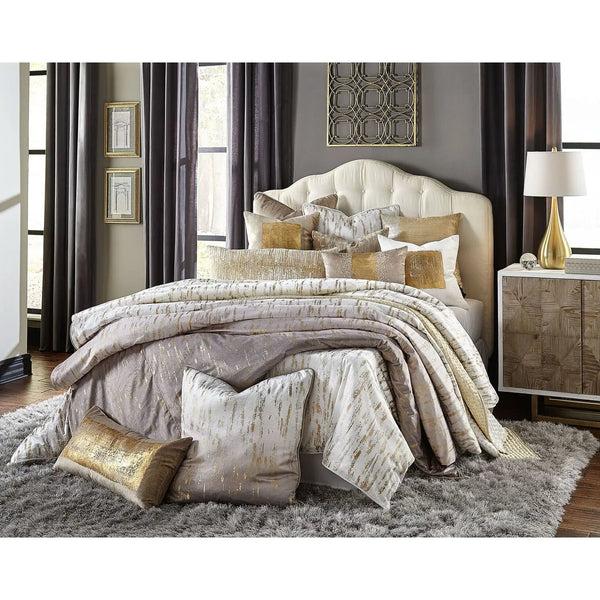 glam style Arian White Velvet Duvet Cover