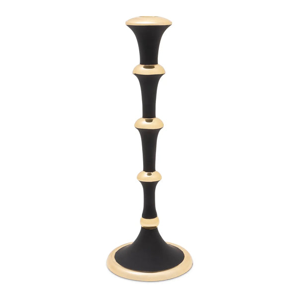 glam style Black And Gold Candlestick