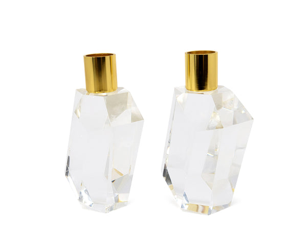 Glam Style Crystal Candle Holders