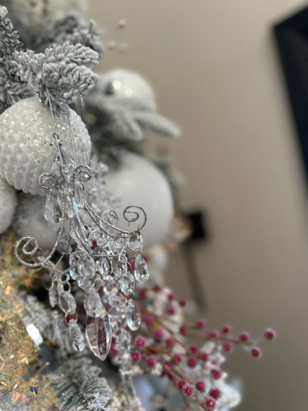 Glam Style Elegant Glass Chandelier Ornaments