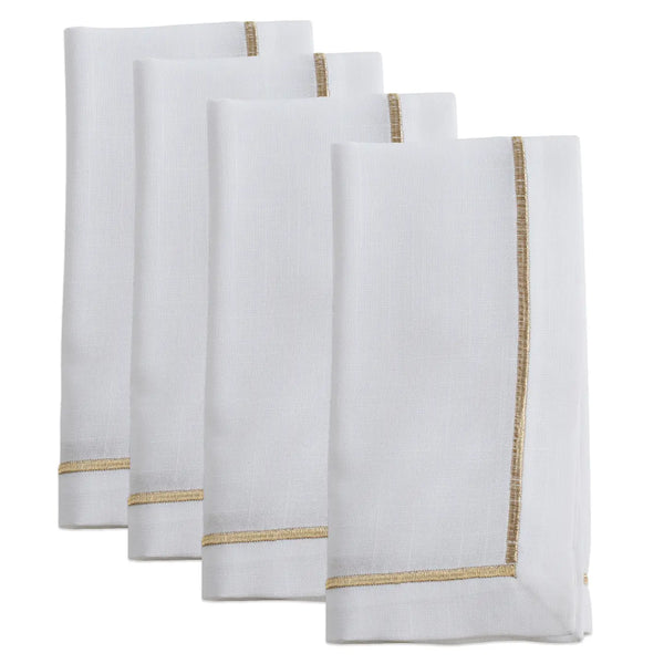 Glam Style Embroidered Line Design Napkin