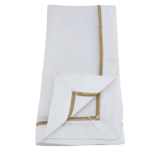 Glam Style Embroidered Line Design Napkin