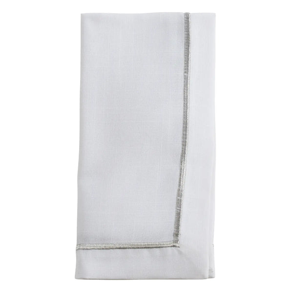 glam style Embroidered Line Design Napkin
