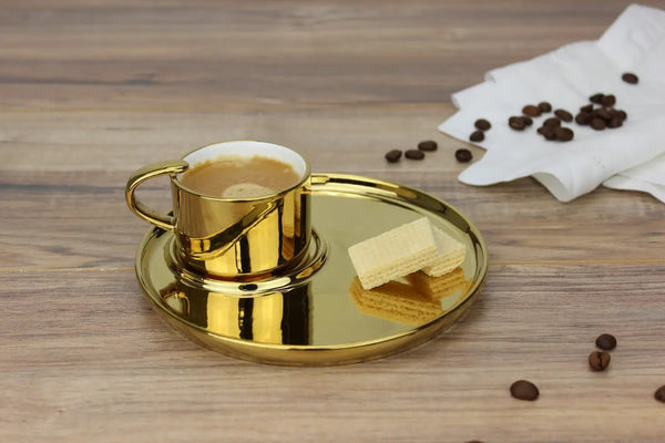 Glam Style Espresso Cup And Saucer