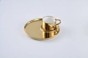 glam style Espresso Cup and Saucer