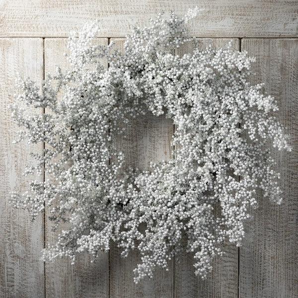 Glam Style Frosted Juniper Berry Wreath
