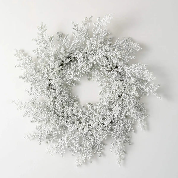 glam style Frosted Juniper Berry Wreath