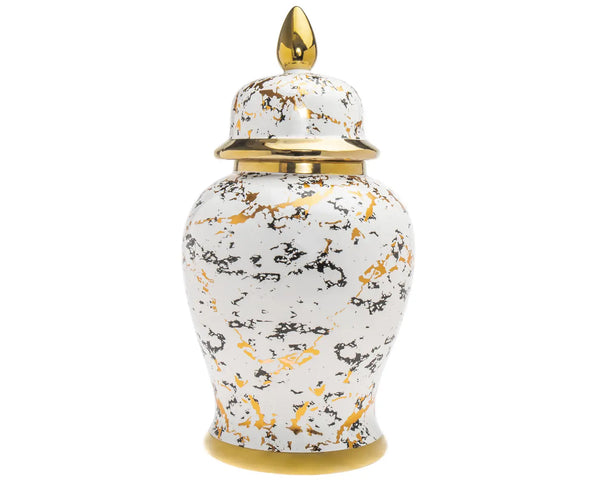 Glam Style Ginger Jars - Marble Swirl