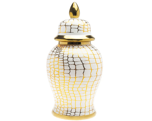 Glam Style Ginger Jars - Snake Print