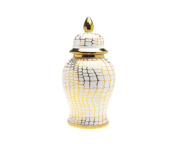 glam style Ginger Jars - Snake Print