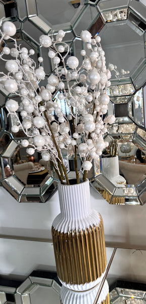 Glam Style Glam White Berry Twig Spray 30"