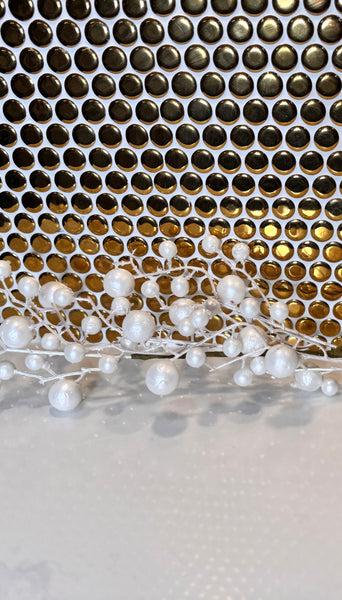 glam style Glam White Berry Twig Spray 30"