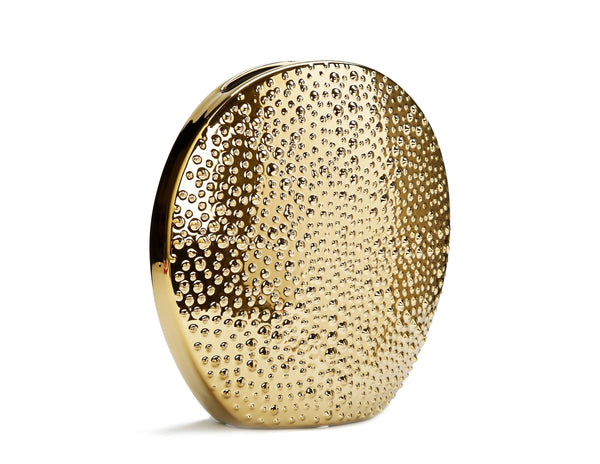 Glam Style Gold Round Vase