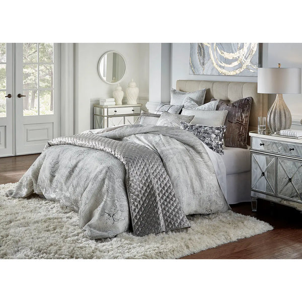 glam style Granite Grey Duvet Cover