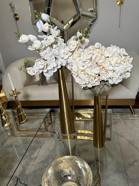 Glam Style Ivory Hydrangeas Stems