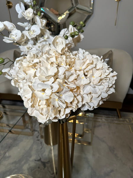 glam style Ivory Hydrangeas Stems