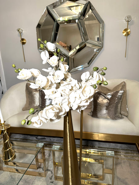 glam style Ivory Orchid Flower stems