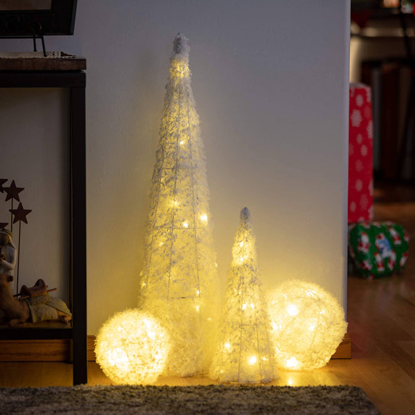 Glam Style LIGHTED HANGING SNOWBALLS