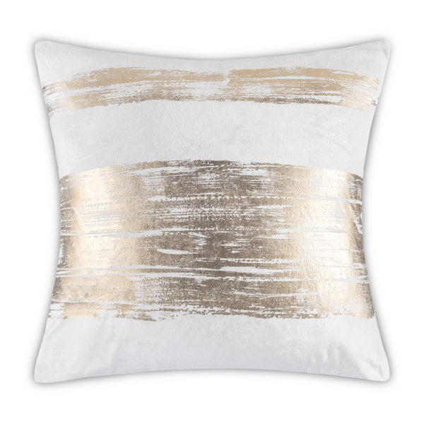 glam style Luxury Leyla Ivory Gold Pillow