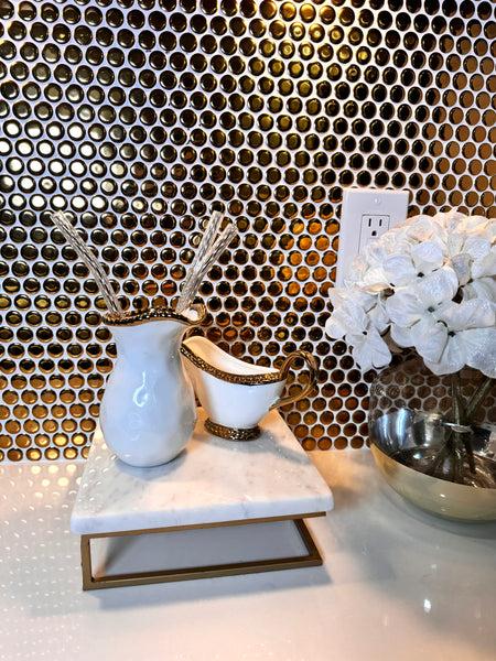 Glam Style Marble Stand