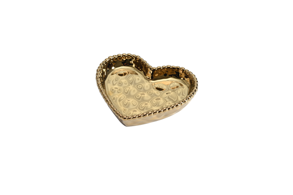 glam style Mini Heart Dish Gold