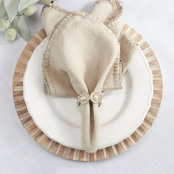 Glam Style Pearl Bead Napkin Ring