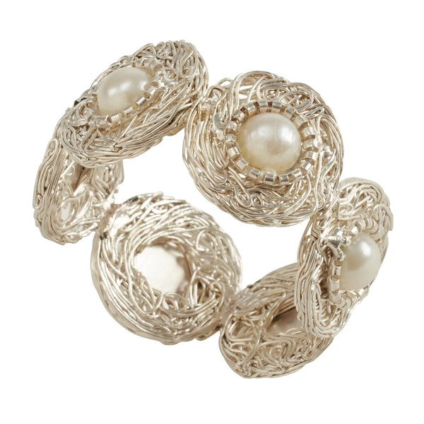 glam style Pearl Bead Napkin Ring
