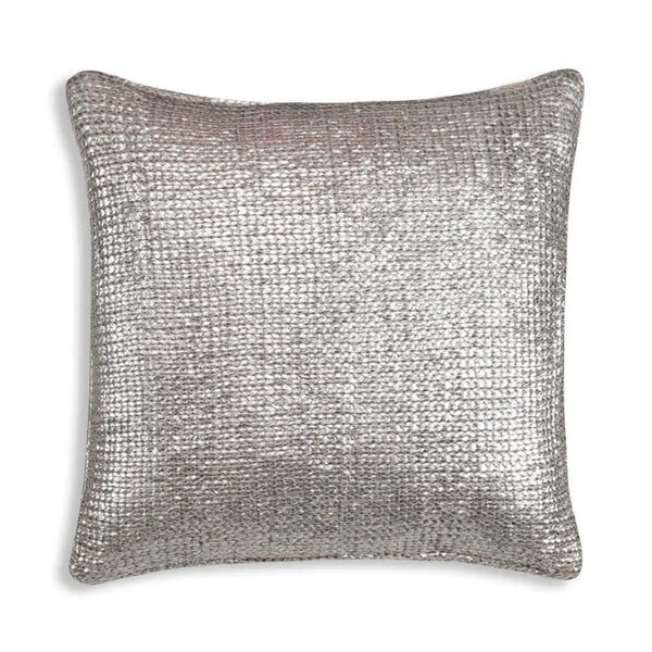 Glam Style Piper Acrylic Knit Gold Pillow