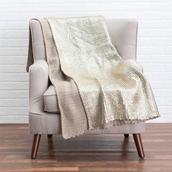 Glam Style Piper Gold Throw