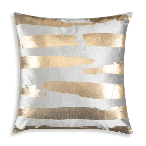 glam style Raya Grey Gold Pillow
