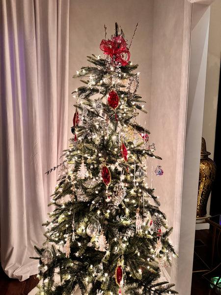 Glam Style Red Acrylic Ornament